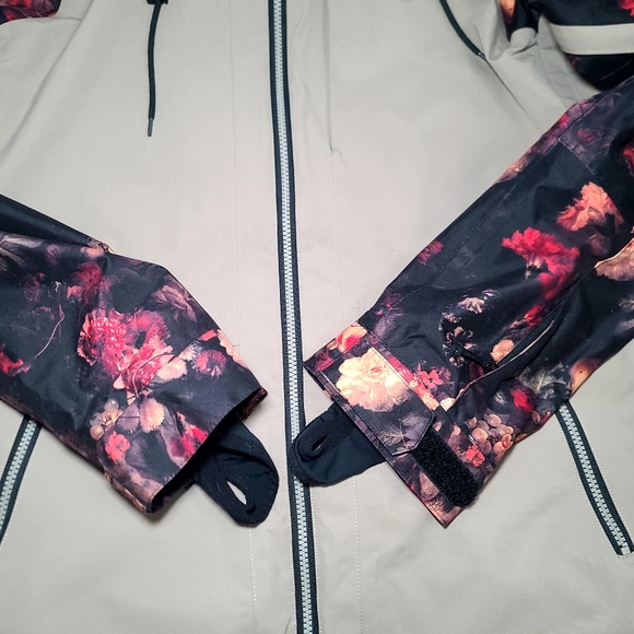 Armada Floral Gypsum Ski Waterproof Snowboard Jacket sz L Hooded - Picture 4 of 16